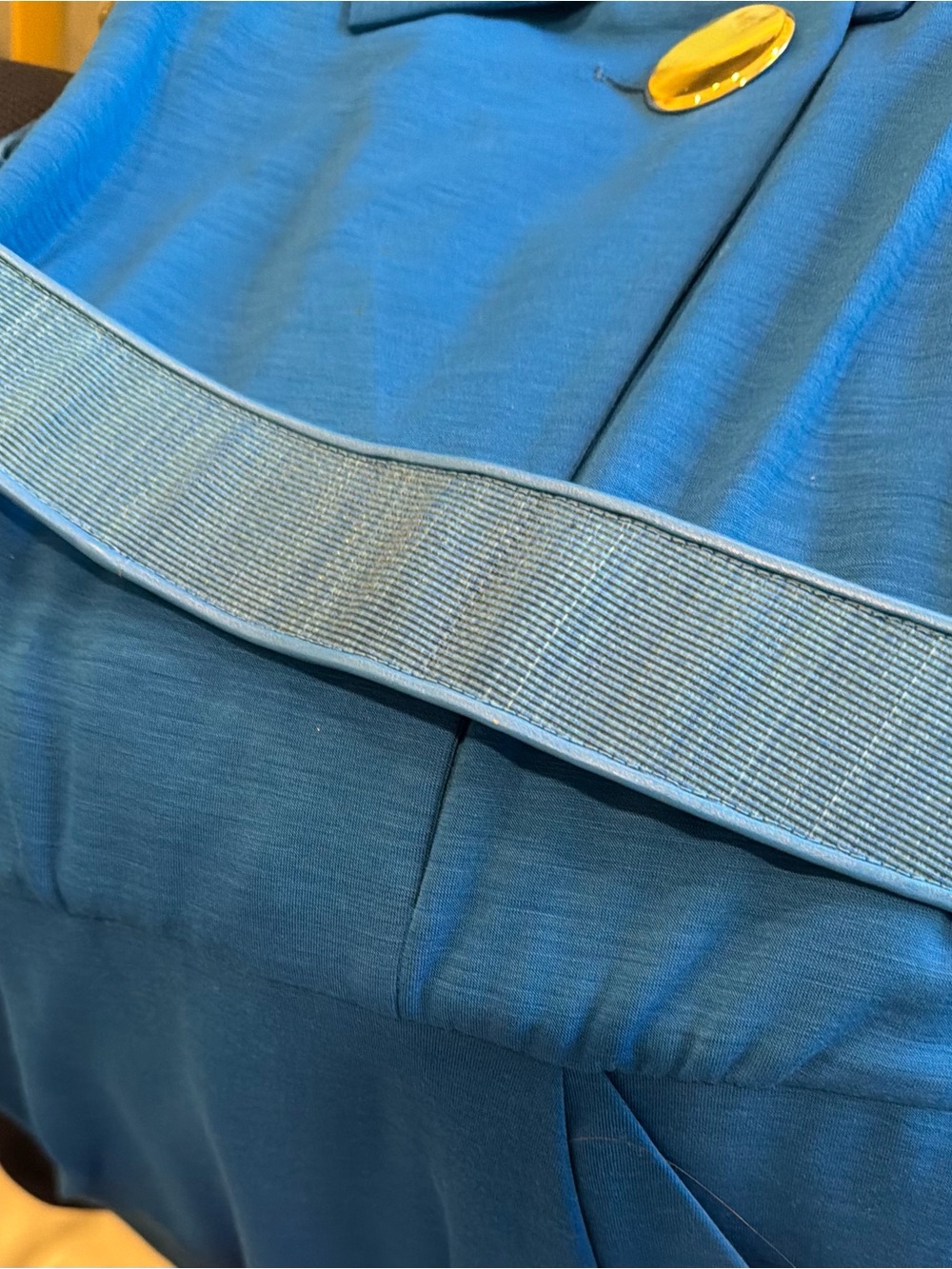 Akris Electric Blue Polo-Style Top - Picture 5 of 8